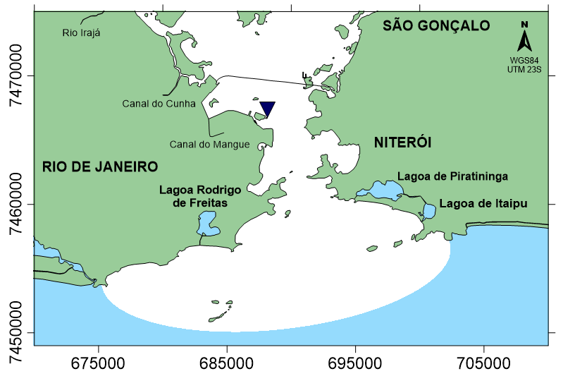 imagem Localização da estação maregráfica 